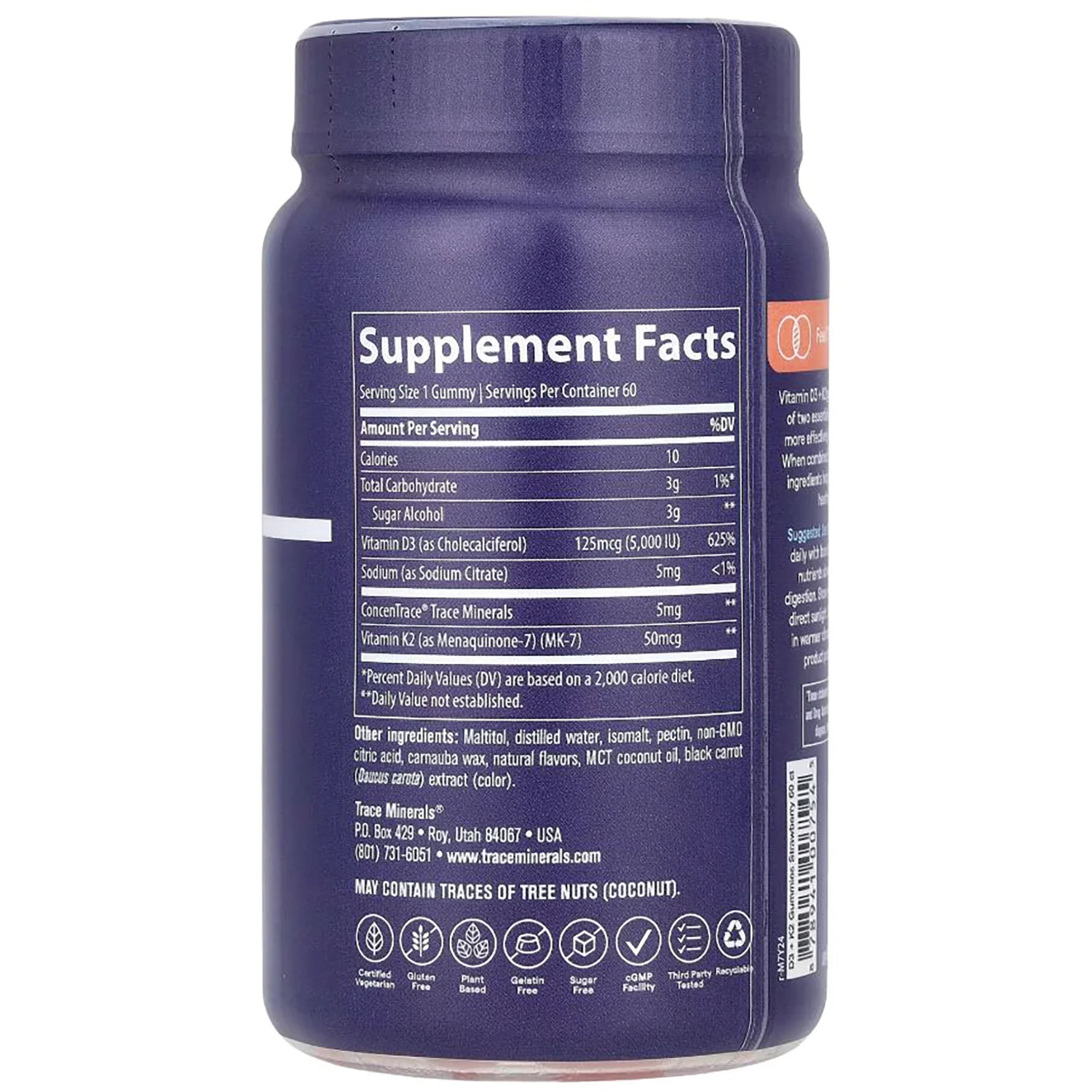Vitamin D3 + K2 Gummies - Strawberry - Image 2