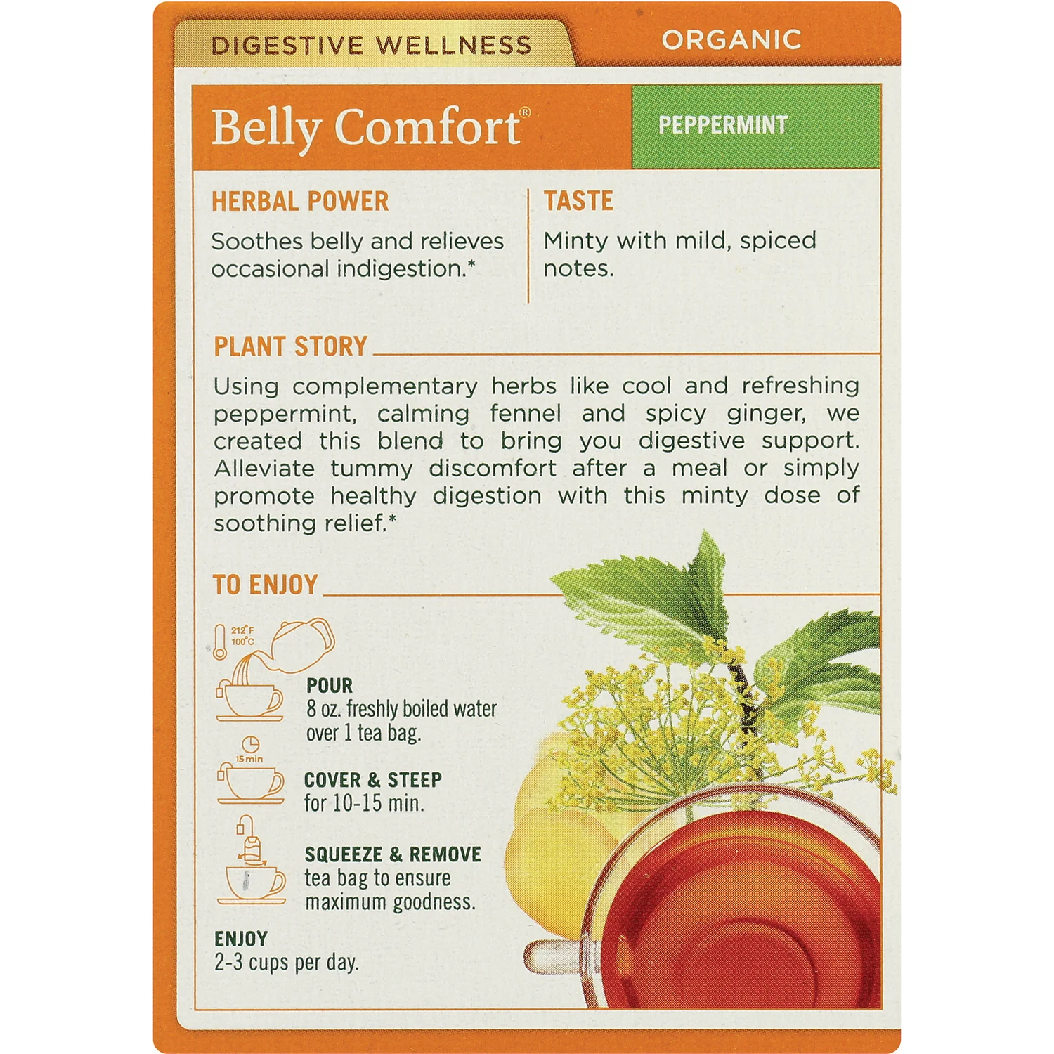 Organic Belly Comfort Tea - Peppermint - Image 3