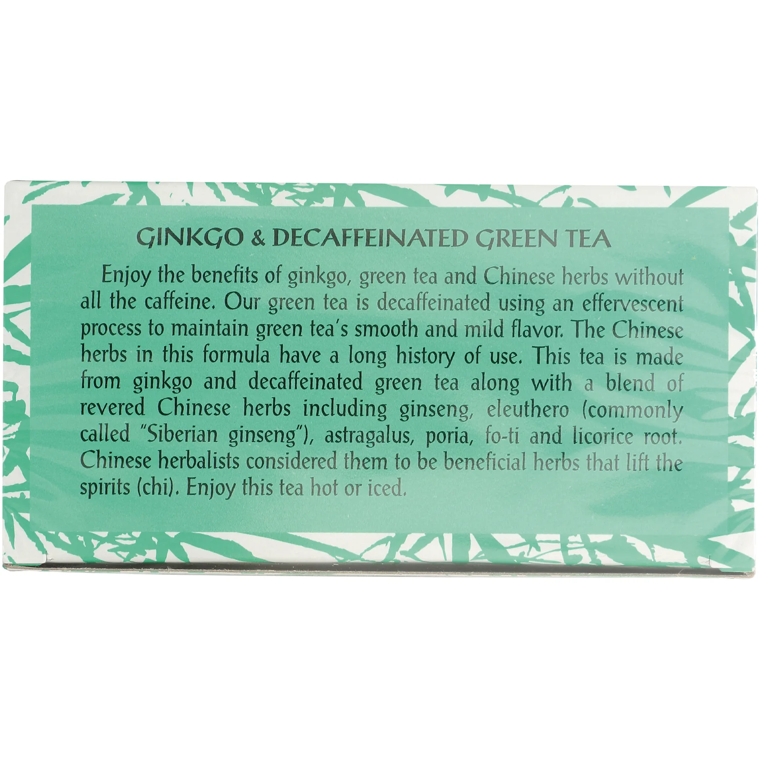 Ginkgo & Decaf Green Tea - Image 4