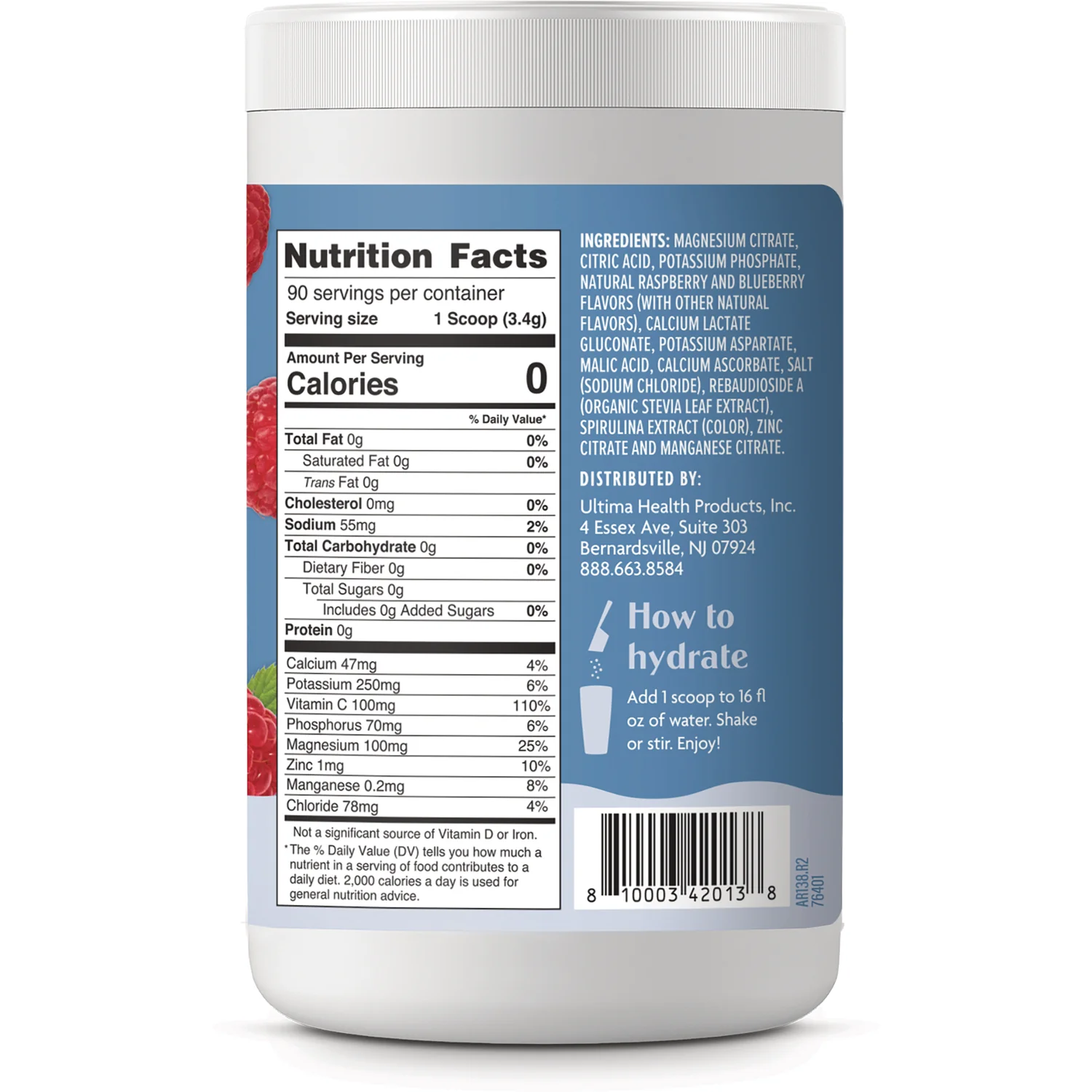 Daily Electrolyte Drink Mix - Blue Raspberry - Image 2