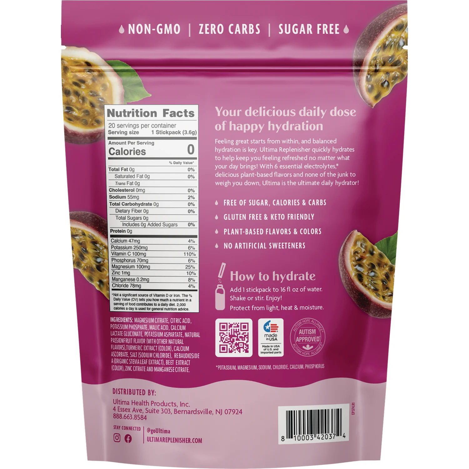 Daily Electrolyte Drink Mix - Passionfruit - Image 2