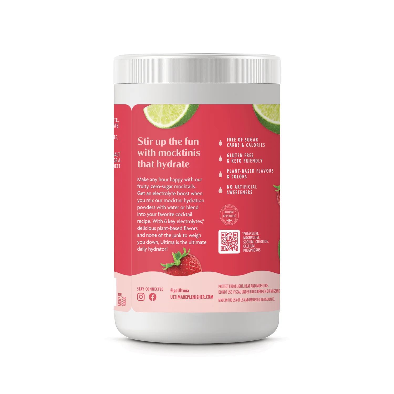 Daily Electrolyte Drink Mix - Strawberry Margarita - Image 3