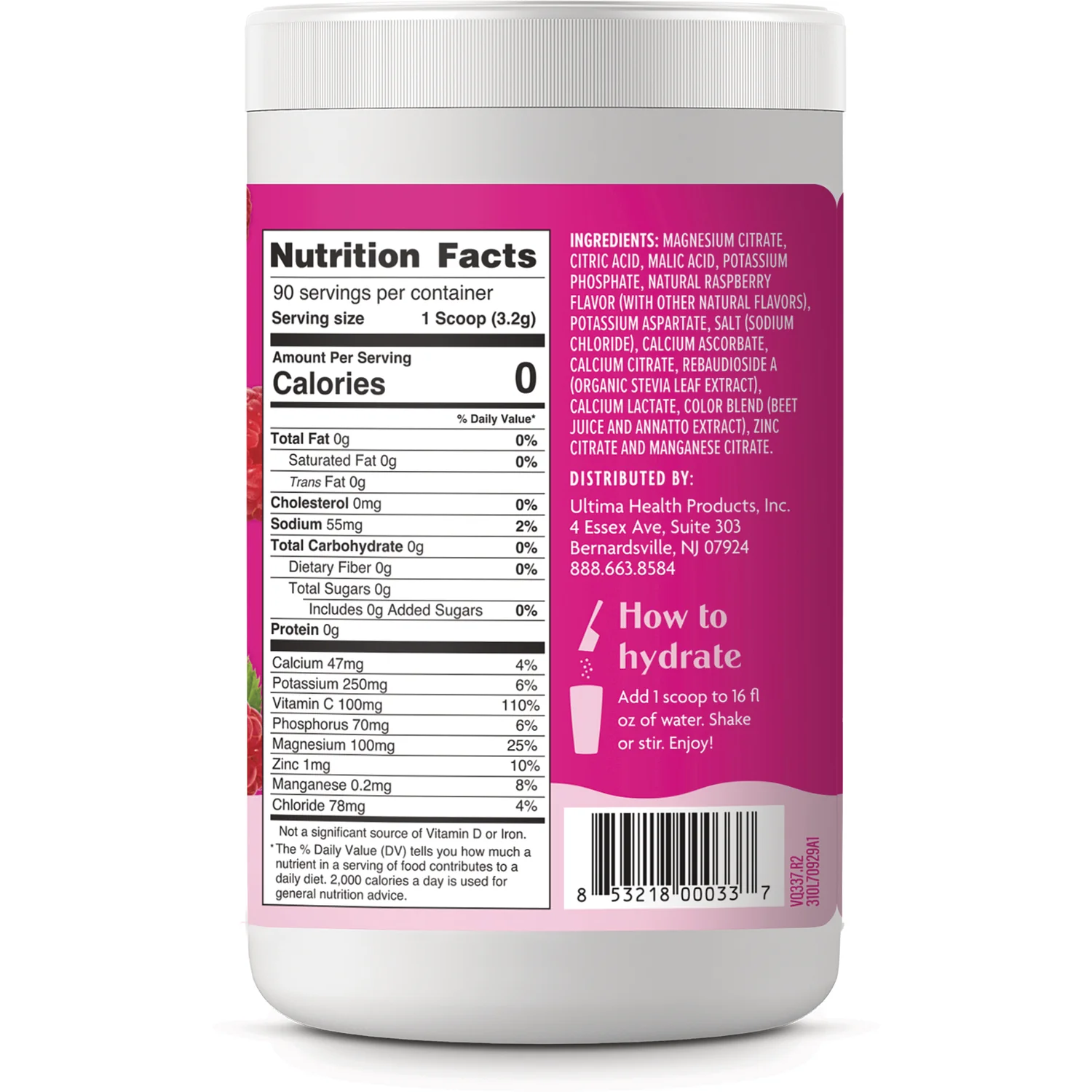 Daily Electrolyte Drink Mix - Raspberry - Image 2