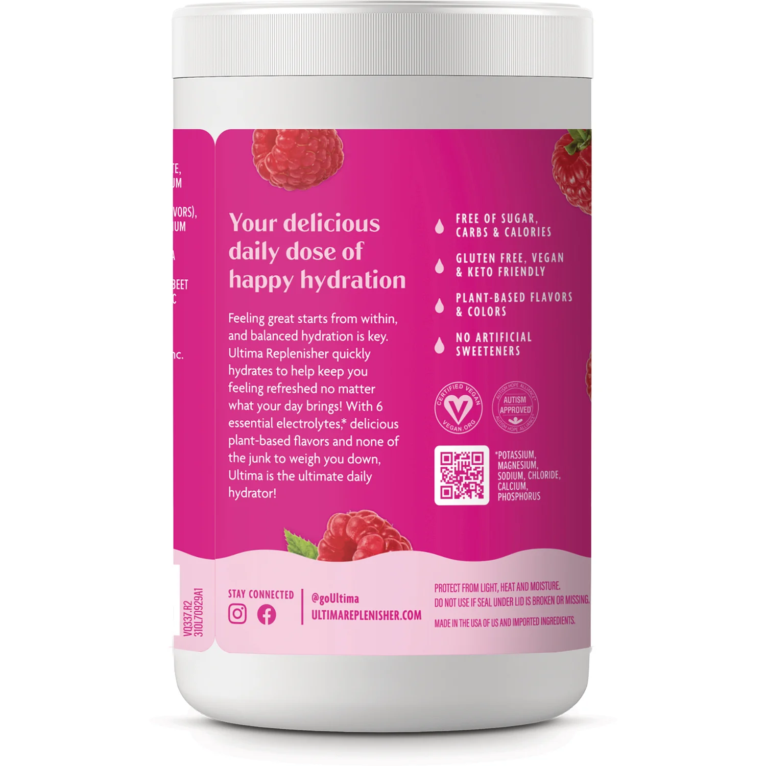 Daily Electrolyte Drink Mix - Raspberry - Image 3