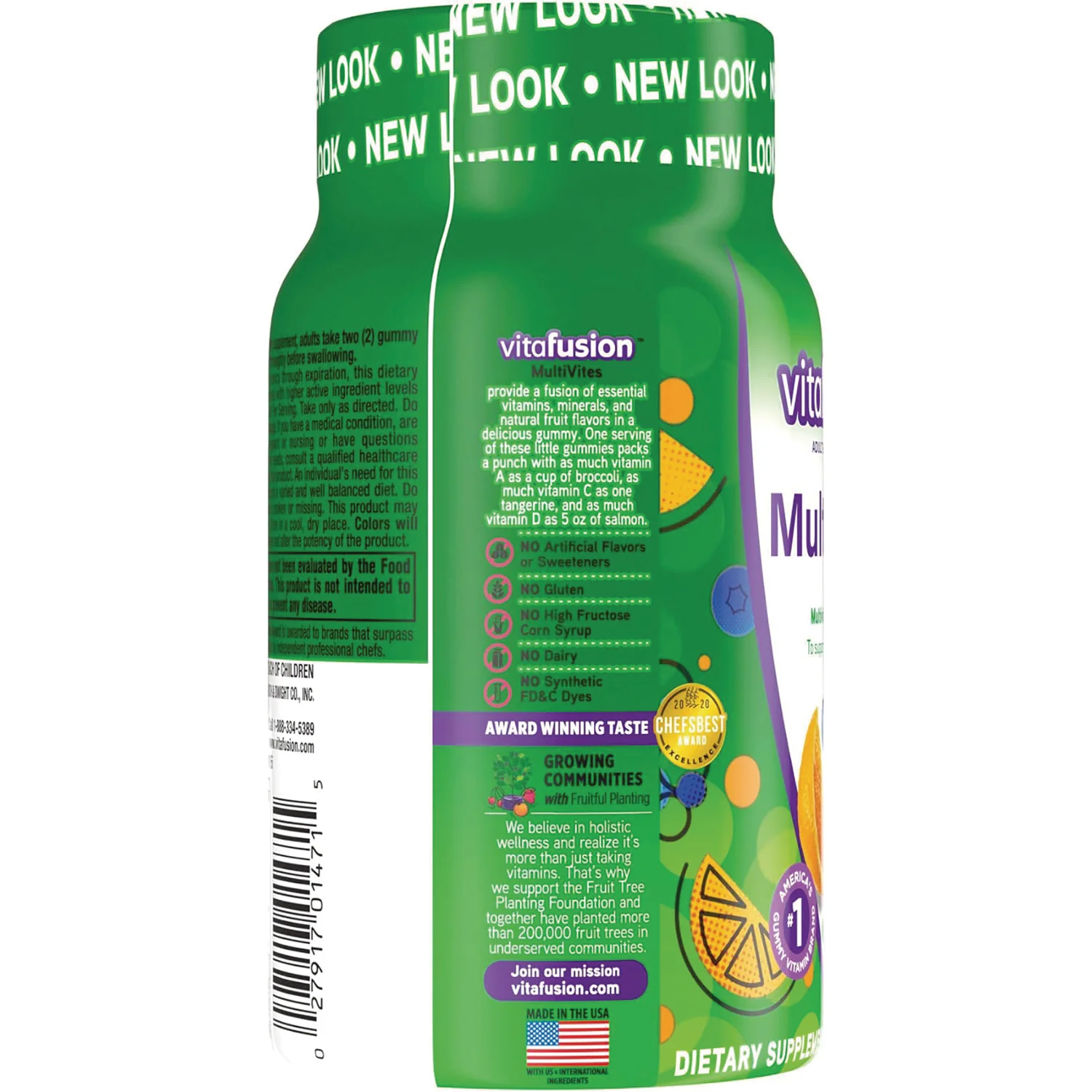 MultiVites Adult Gummy Vitamins - Berry, Peach and Orange - Image 3