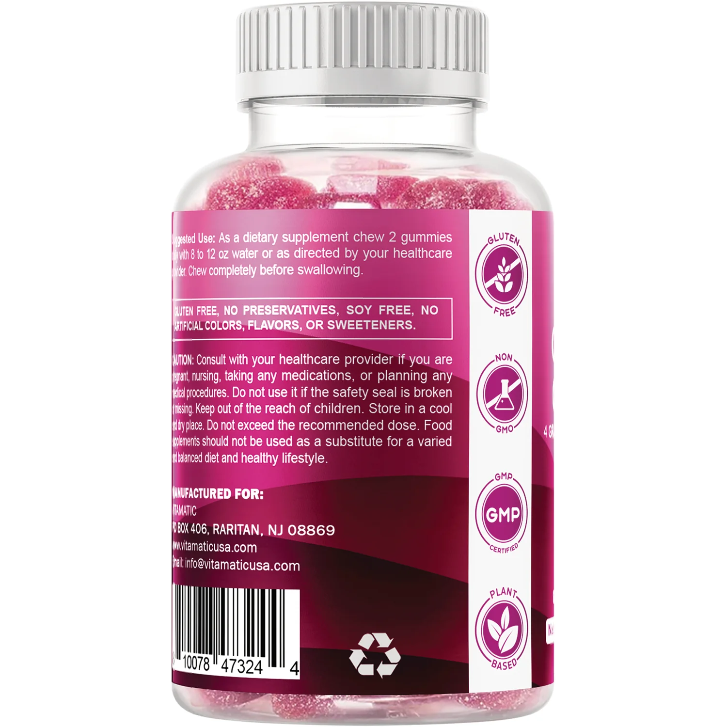 Glucose Gummies - Raspberry - Image 3