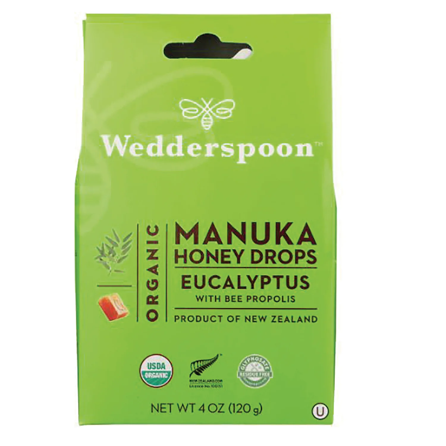 Organic Manuka Honey Drops - Eucalyptus w/ Bee Propolis
