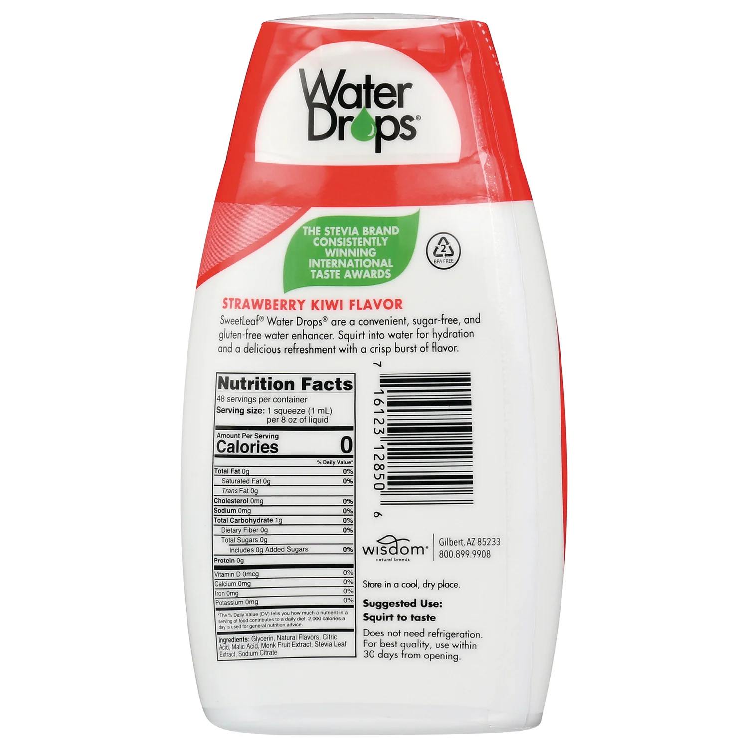 SweetLeaf Water Drops Stevia Water Enhancer - Strawberry  Kiwi - Image 2
