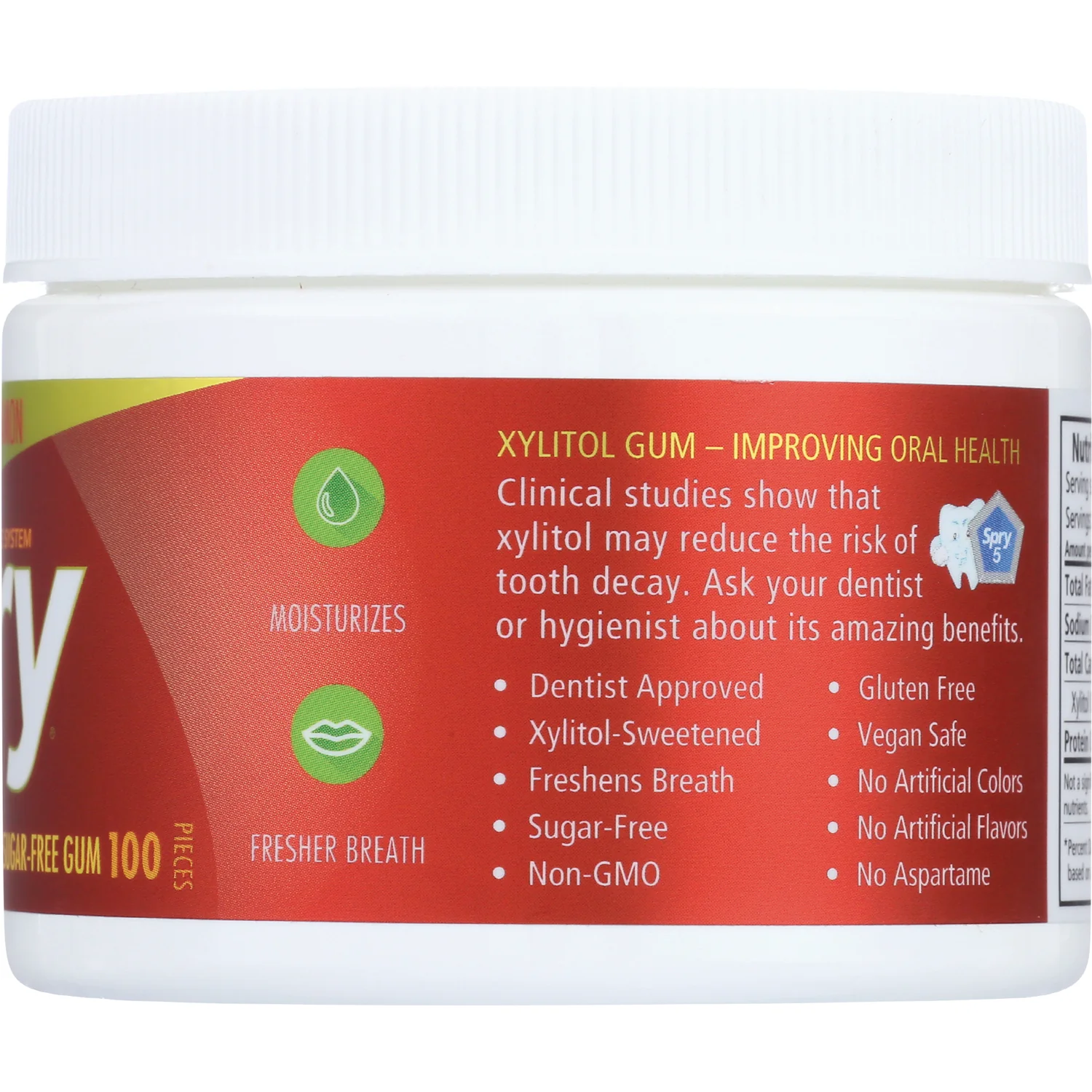 Spry Sugar-Free Gum - Natural Cinnamon - Image 4