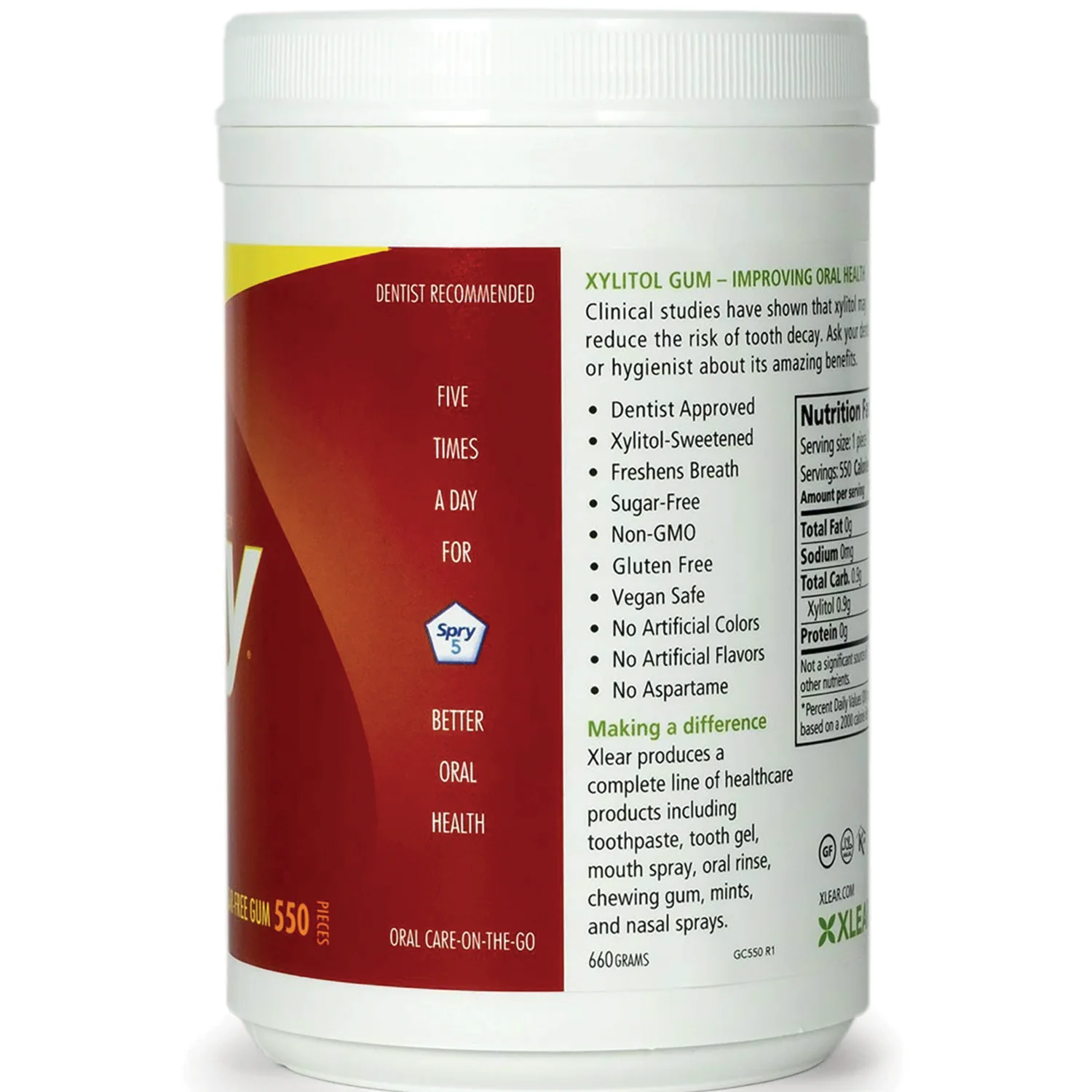 Spry Sugar-Free Gum - Natural Cinnamon - Image 4