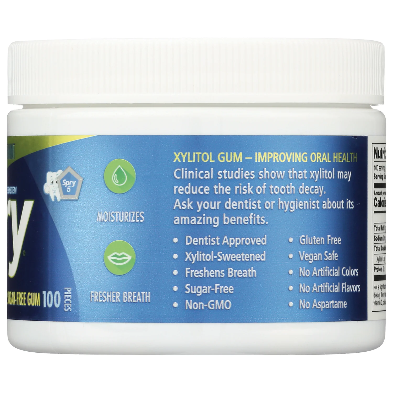 Spry Sugar-Free Gum - Natural Peppermint - Image 4
