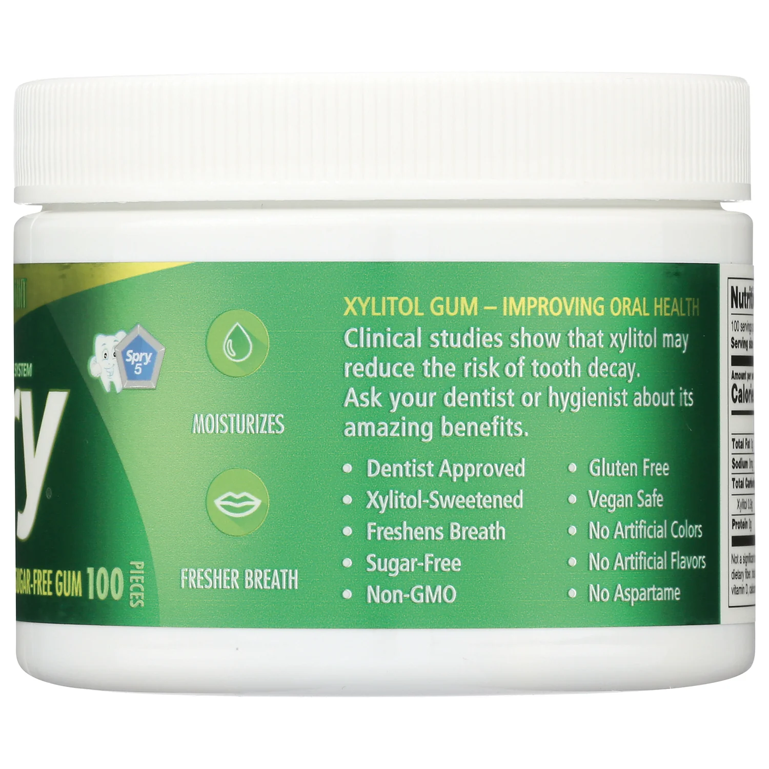 Spry Sugar-Free Gum - Natural Spearmint - Image 4