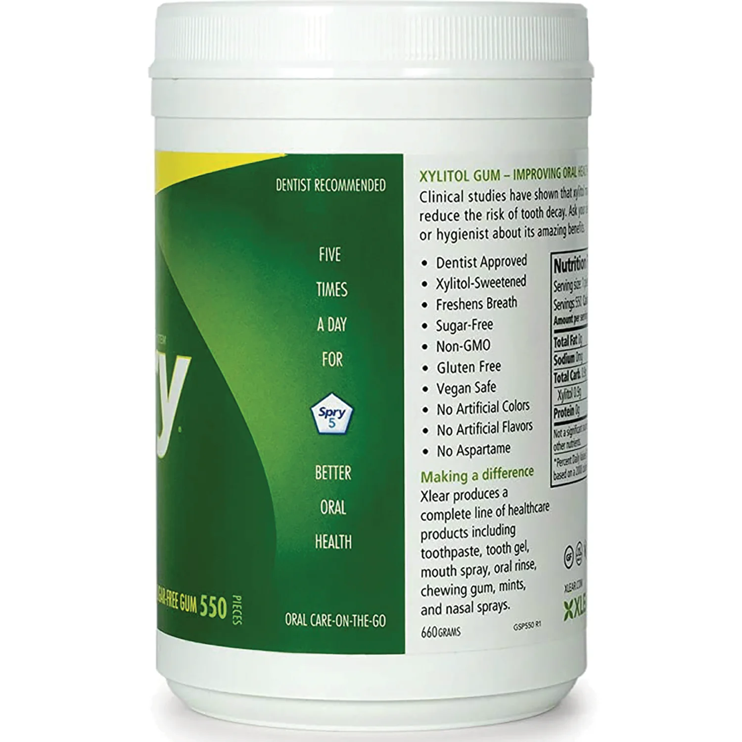 Spry Sugar-Free Gum Natural Spearmint - Image 4