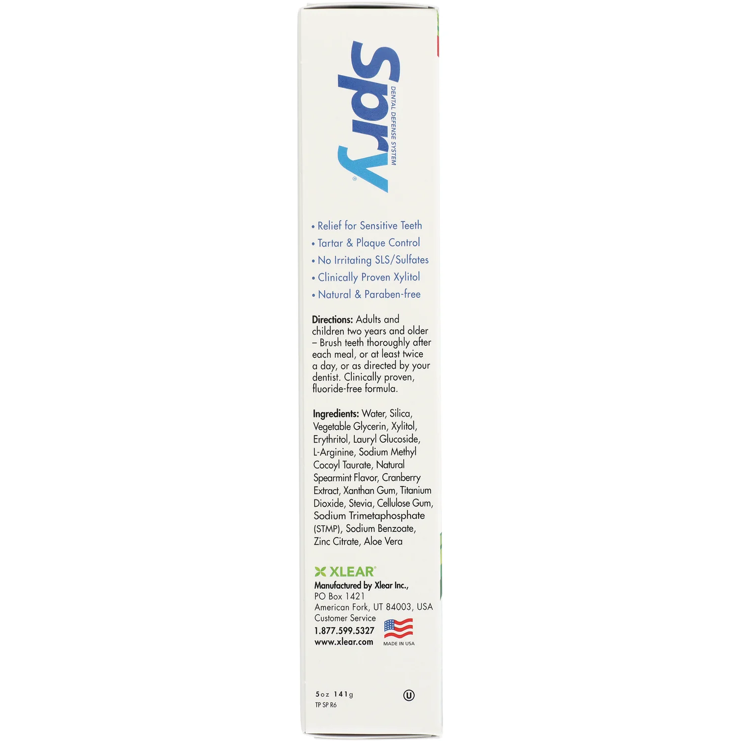 Spry Toothpaste Fluoride Free - Spearmint - Image 2
