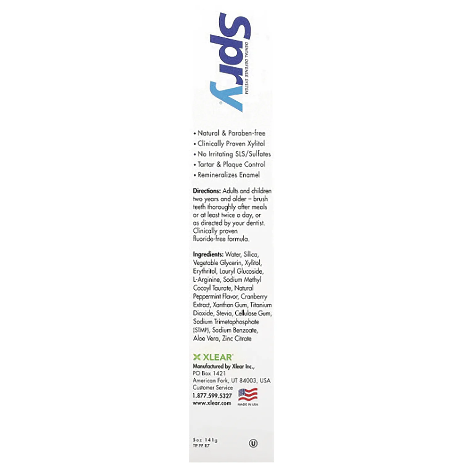 Spry Toothpaste Fluoride Free - Peppermint - Image 2