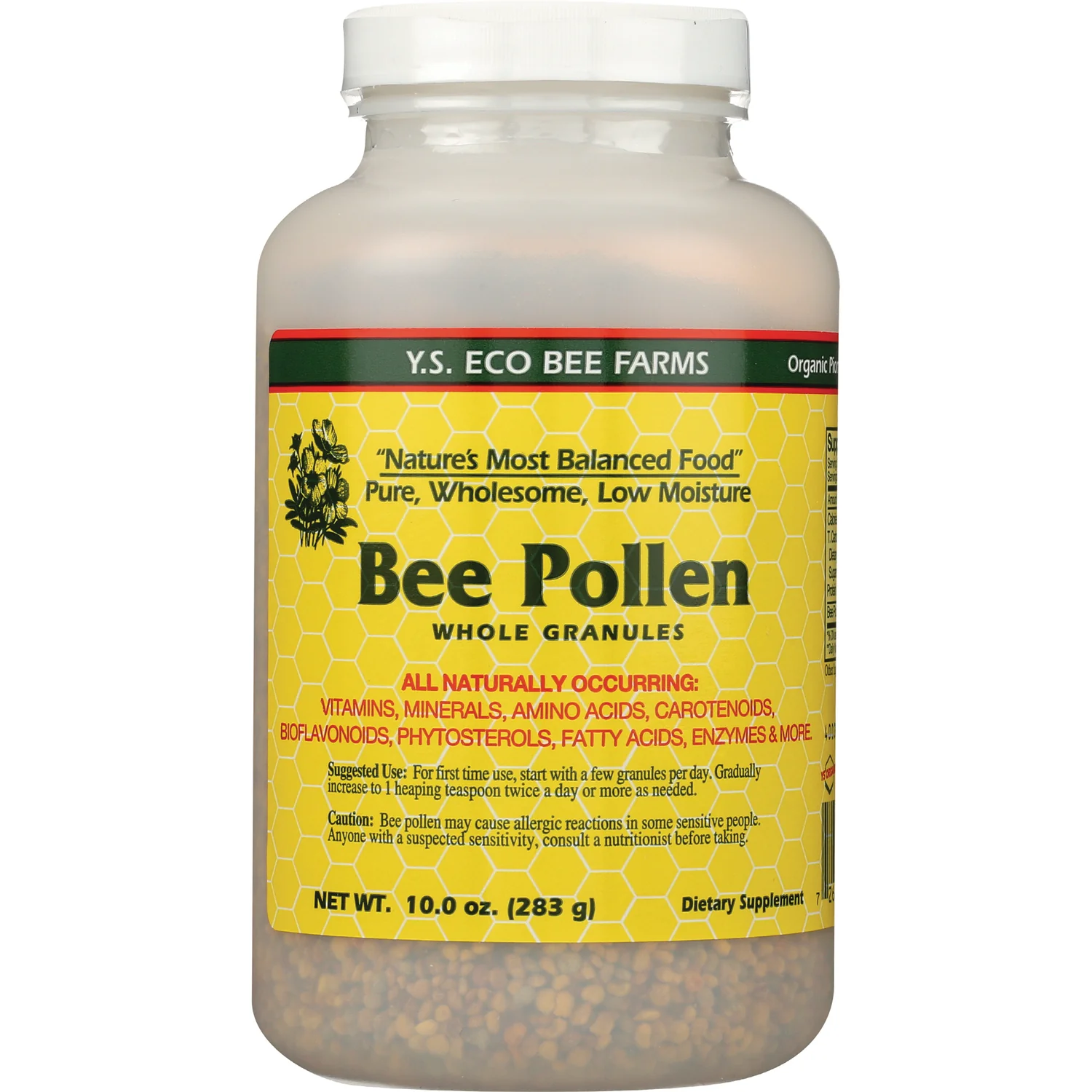 Low Moisture Bee Pollen Whole Granules