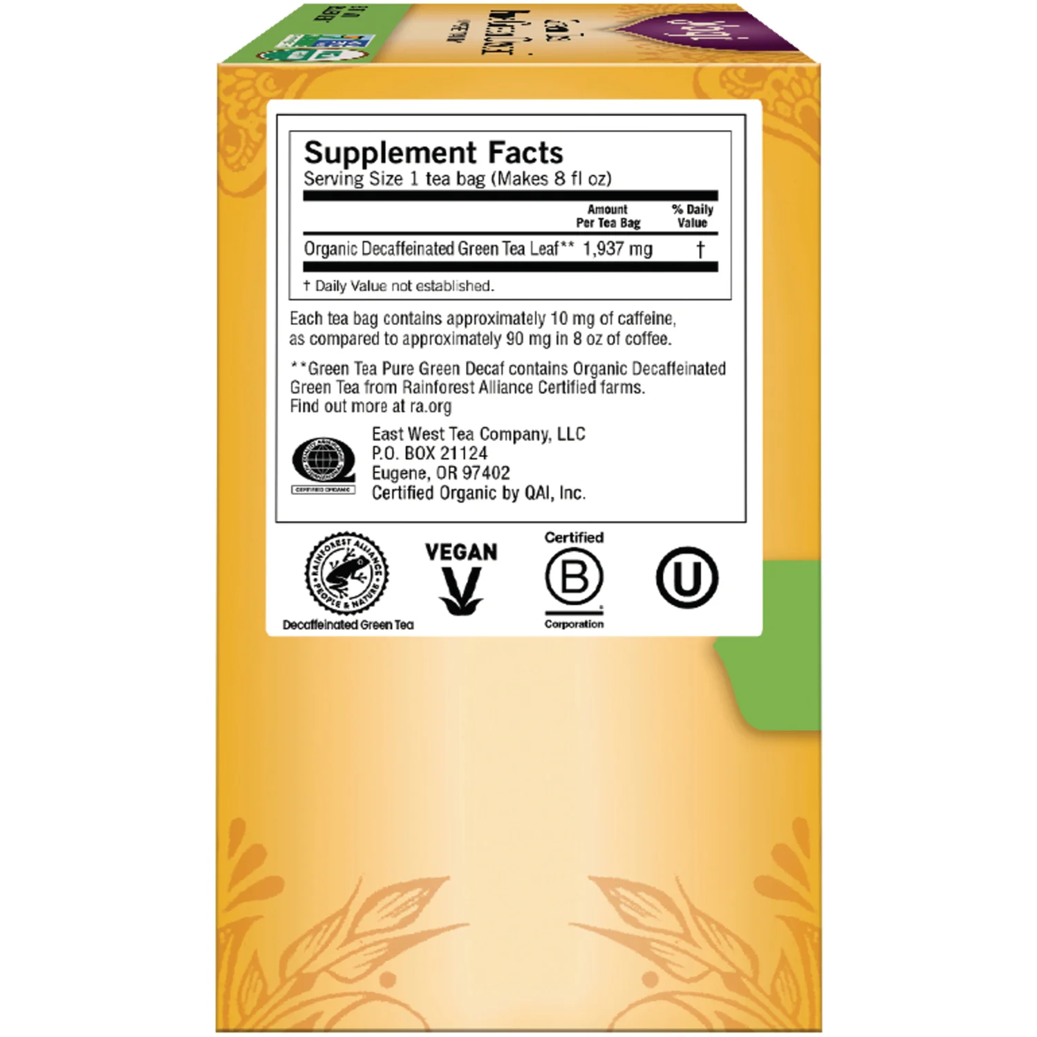 Green Tea Pure Green Decaf - Image 2